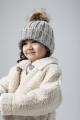 Dětská  zimní čepice s bambulí0
