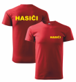 Červené pánské triko pro hasiče0