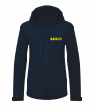 Tmavě modrá dámská softshellová bunda s potiskem Hasiči4