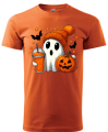 Dětské tričko Hallowen duch s čepicí3