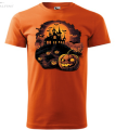 Pánské tričko Halloween strašidelný hrad3
