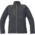 SHELDON softshell bunda antracit/žlutá1