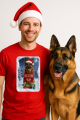 Vánoční tričko s Německým ovčákem0