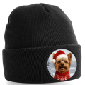 Zimní čepice Vánoční Yorkshirský teriér0
