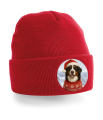 Zimní čepice Vánoční Bernský salašnický pes3